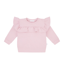 Ewa trui roze met ruffle