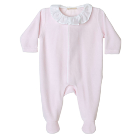 Baby Gi newborn pakje roze vleugels ruffle kraag (velours)