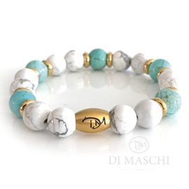 Oro turquoise, wit & gold (3 varianten)