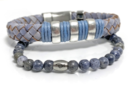 Blue jeans armband set