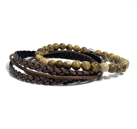 Brown & Brown Tiger Eye set