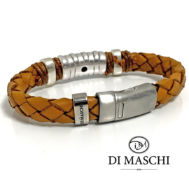 Lusso Cognac leren armband B