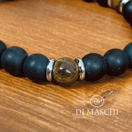 Argento Onyx  Mat & Tiger Eye Brown