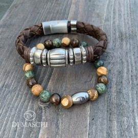 Bruine armband set