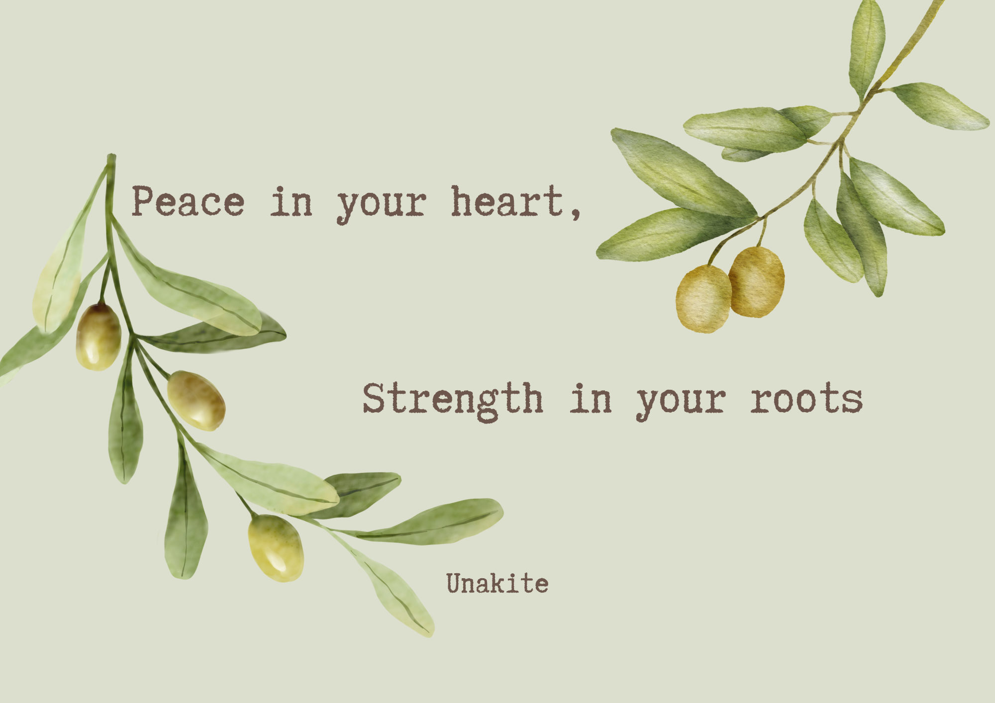 PRE ORDER - Peace in your heart, strength in your roots - Ketting