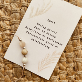 Affirmatie Armbandje - Agaat