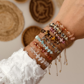 Dalmatiër Jaspis - chips armbandje