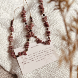 Rhodoniet - chips ketting