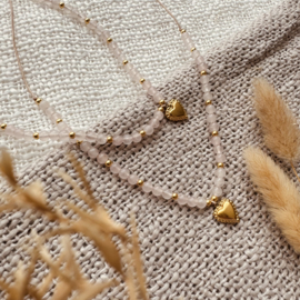 Rozenkwarts Ketting
