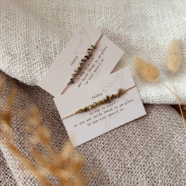 Dalmatiër Jaspis - chips armbandje