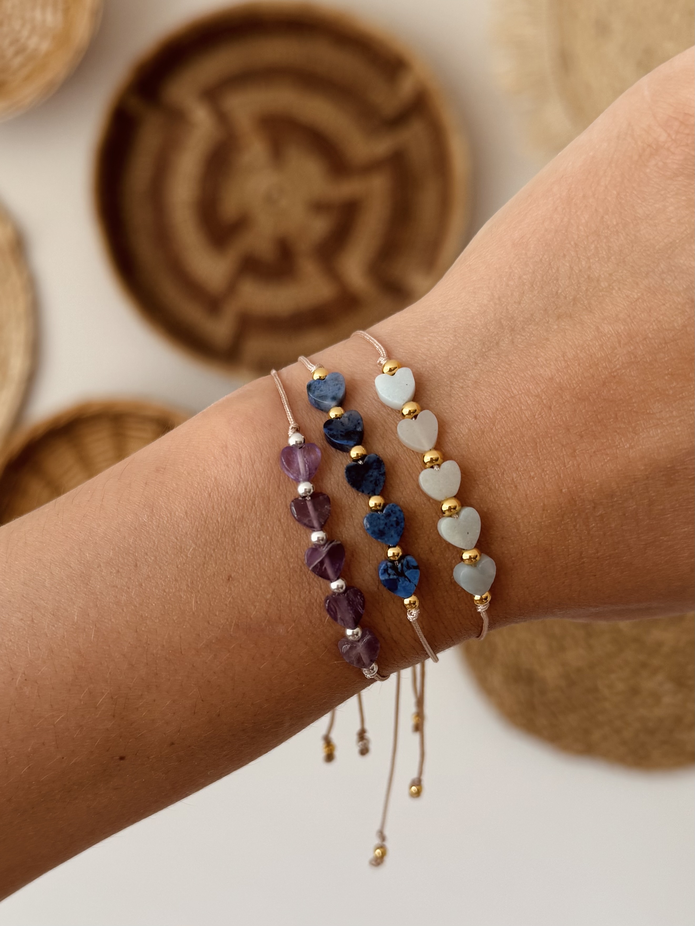 Amethist Hartjes Armbandje