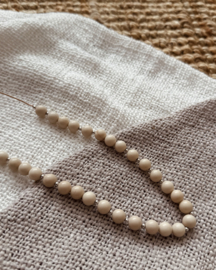 Witte Jaspis - ketting ZILVER