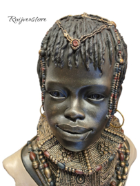Afrikaanse krijger borstbeeld