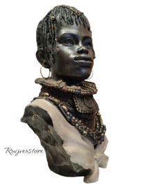Afrikaanse krijger borstbeeld