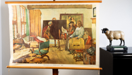 Rembrandt in zijn Schilderscaemer