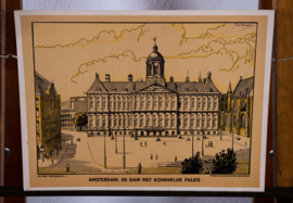 Amsterdam de  Dam met Koninklijk Paleis