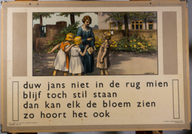 Hier zie je Guus. Duw Jans niet in de rug Mien. 2 Zijdig