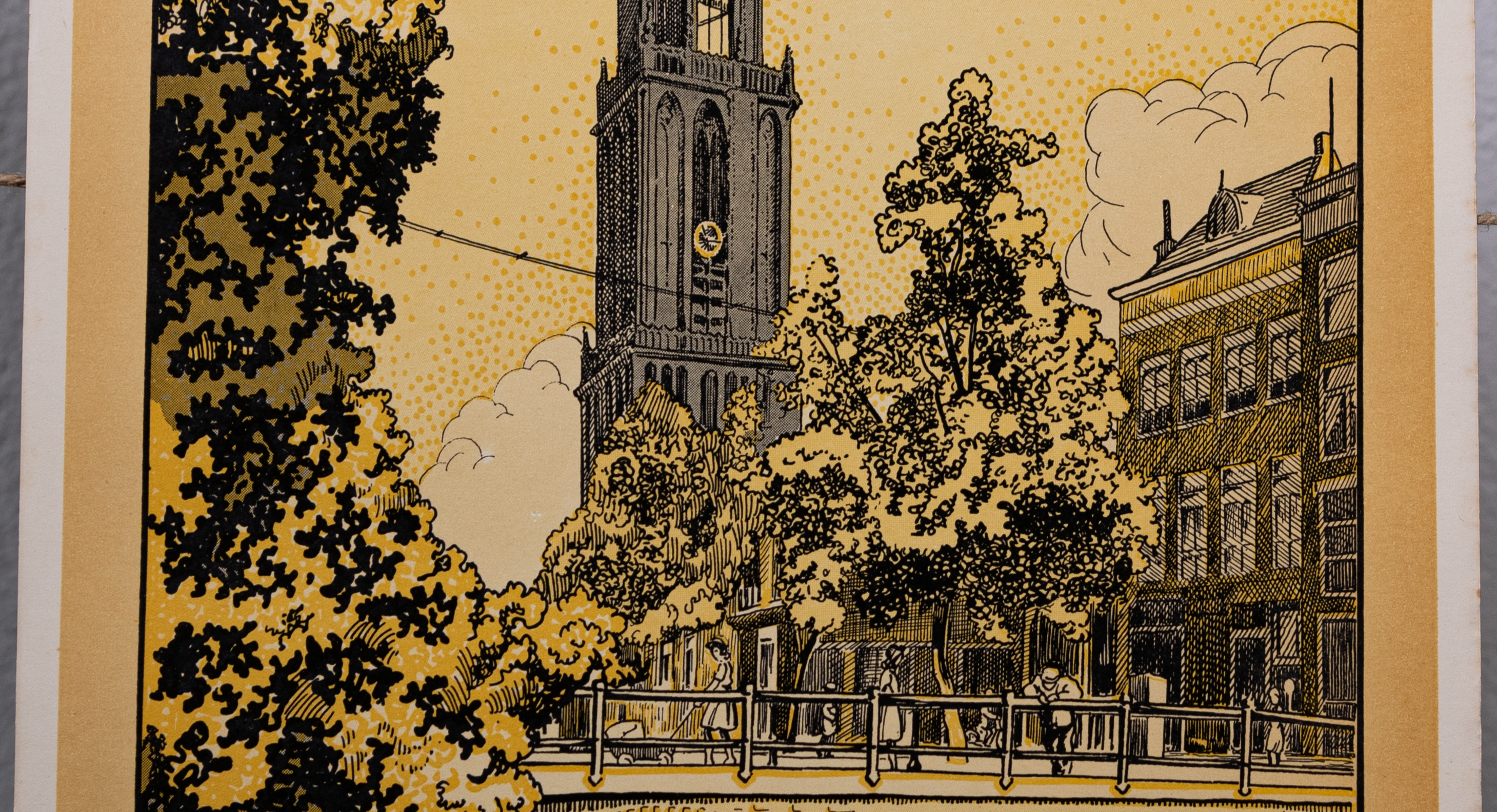 Utrecht Domtoren en oude gracht