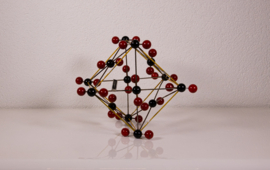 atoom / molecuul model van koolstofdioxide