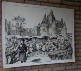 De Nieuwmarkt met Waag  te Amsterdam