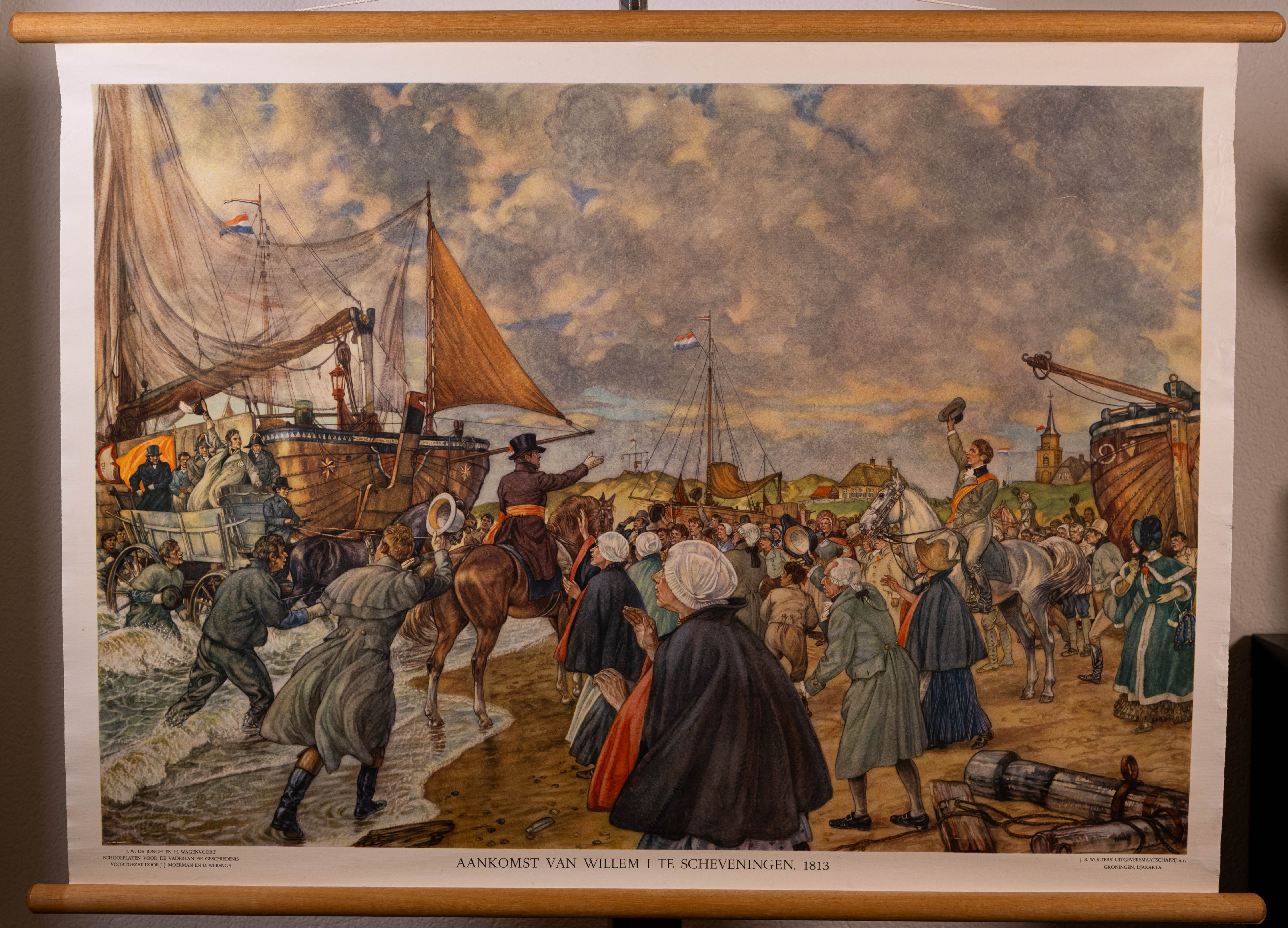 Aankomst Willem I te Scheveningen
