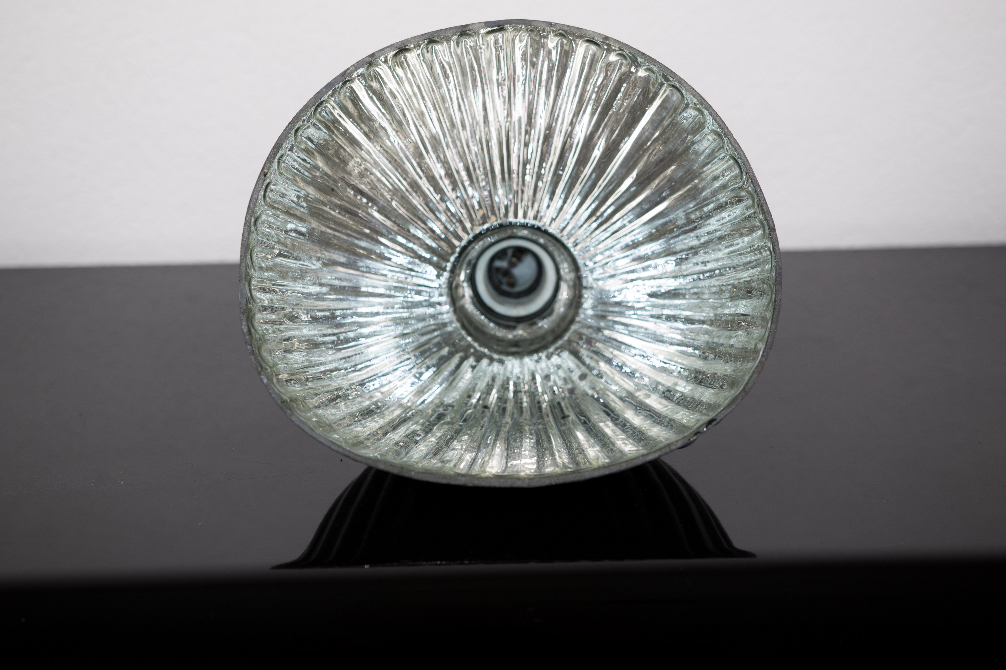 industriele design lamp jaren 50/60 Holophane look