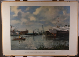 Scheepswerf a/d Nieuwe Maas bij Rotterdam