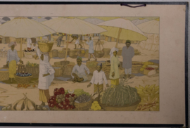 Een tropische markt Sumatra
