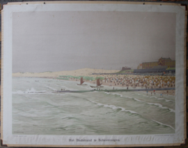 Het badstrand te Scheveningen