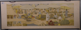 Een tropische markt Sumatra
