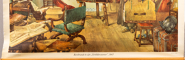 Rembrandt in zijn Schilderscaemer