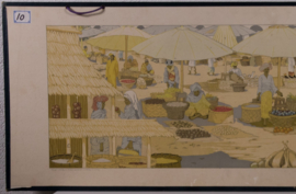 Een tropische markt Sumatra