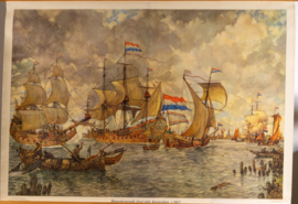 Binnenkomende vloot voor Amsterdam