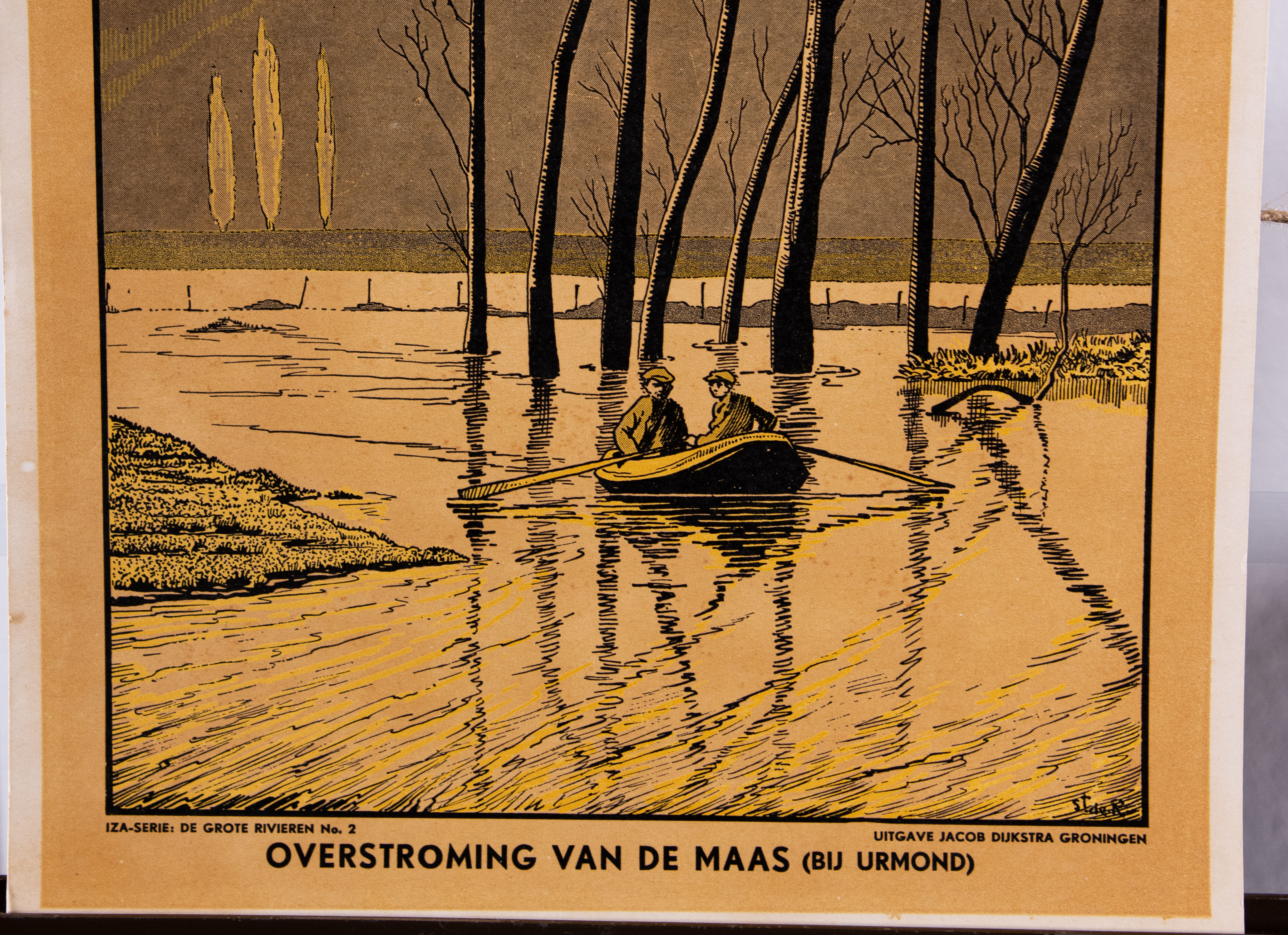 Overstroming vd Maas (bij Urmond)