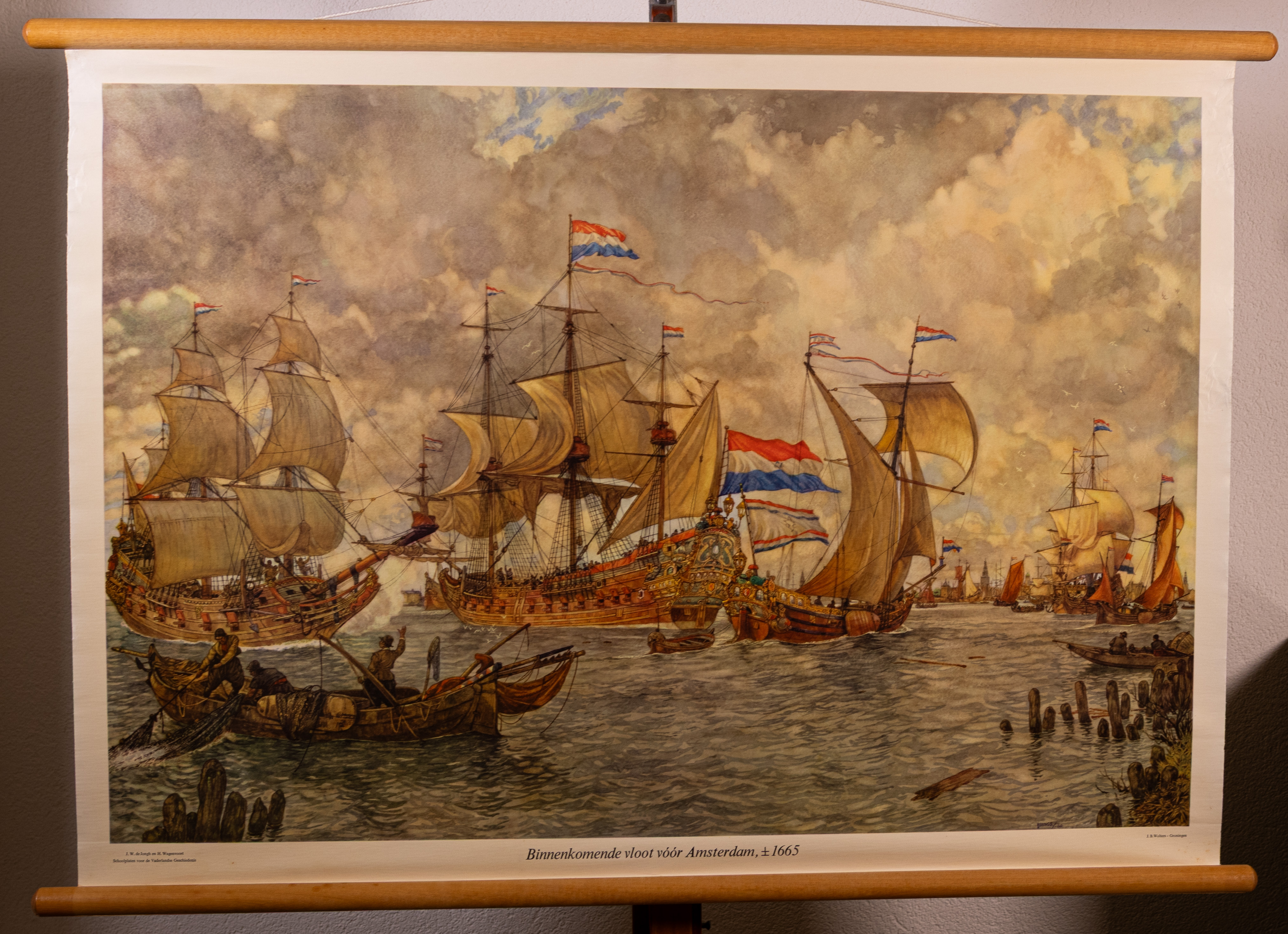 Binnenkomende vloot voor Amsterdam