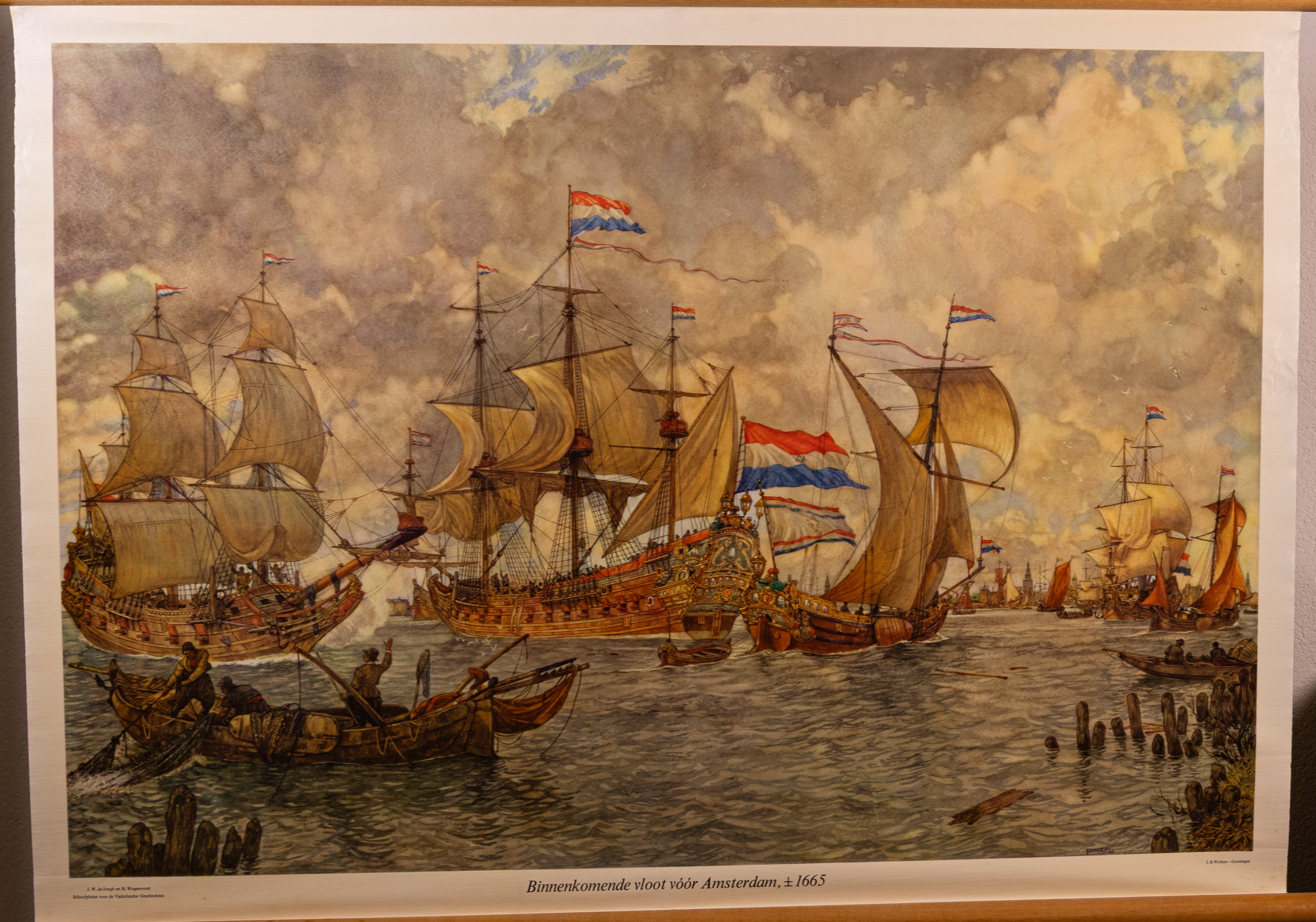 Binnenkomende vloot voor Amsterdam