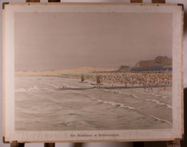 Het badstrand te Scheveningen