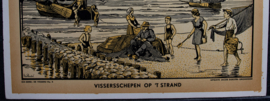 Vissersschepen op het strand