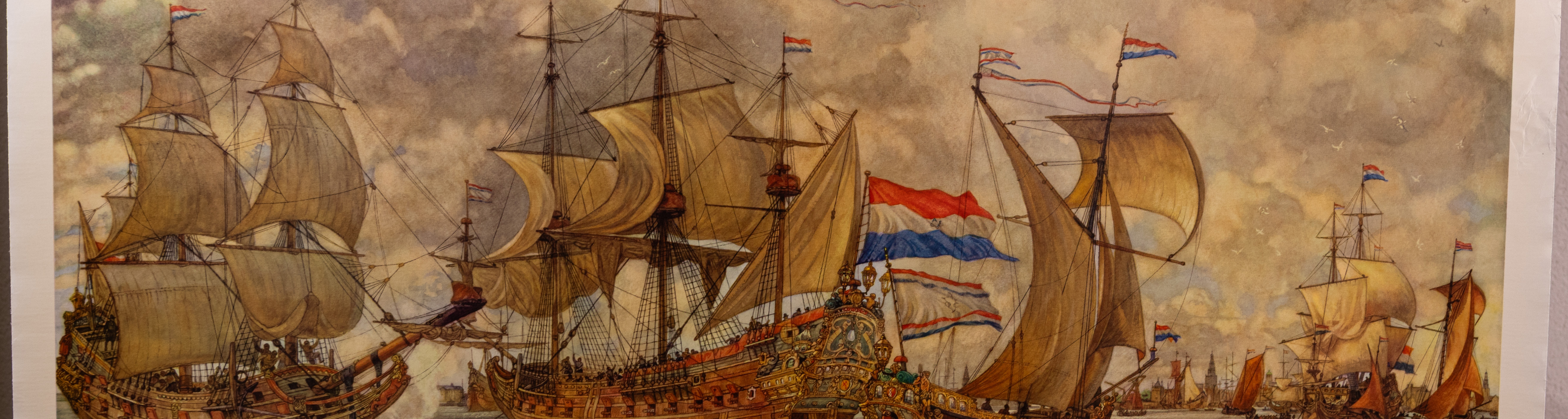 Binnenkomende vloot voor Amsterdam