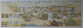 Een tropische markt Sumatra