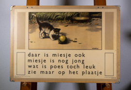 Daar is Miesje ook . De tuin hoort bij school. 2Zijdig