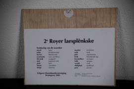 Leesplankje Dialect – Royer Laesplankske