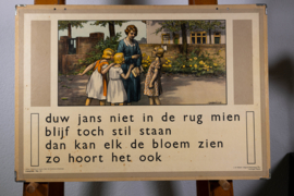 Hier zie je Guus. Duw Jans niet in de rug Mien. 2 Zijdig