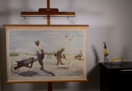 Zoutwinning bij het Pekelmeer Bonaire