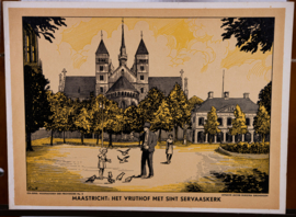 Maastricht Vrijthof met Sint Servaaskerk