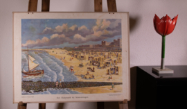 Het badstrand bij Scheveningen