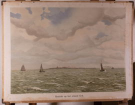 Gezicht op het eiland Urk