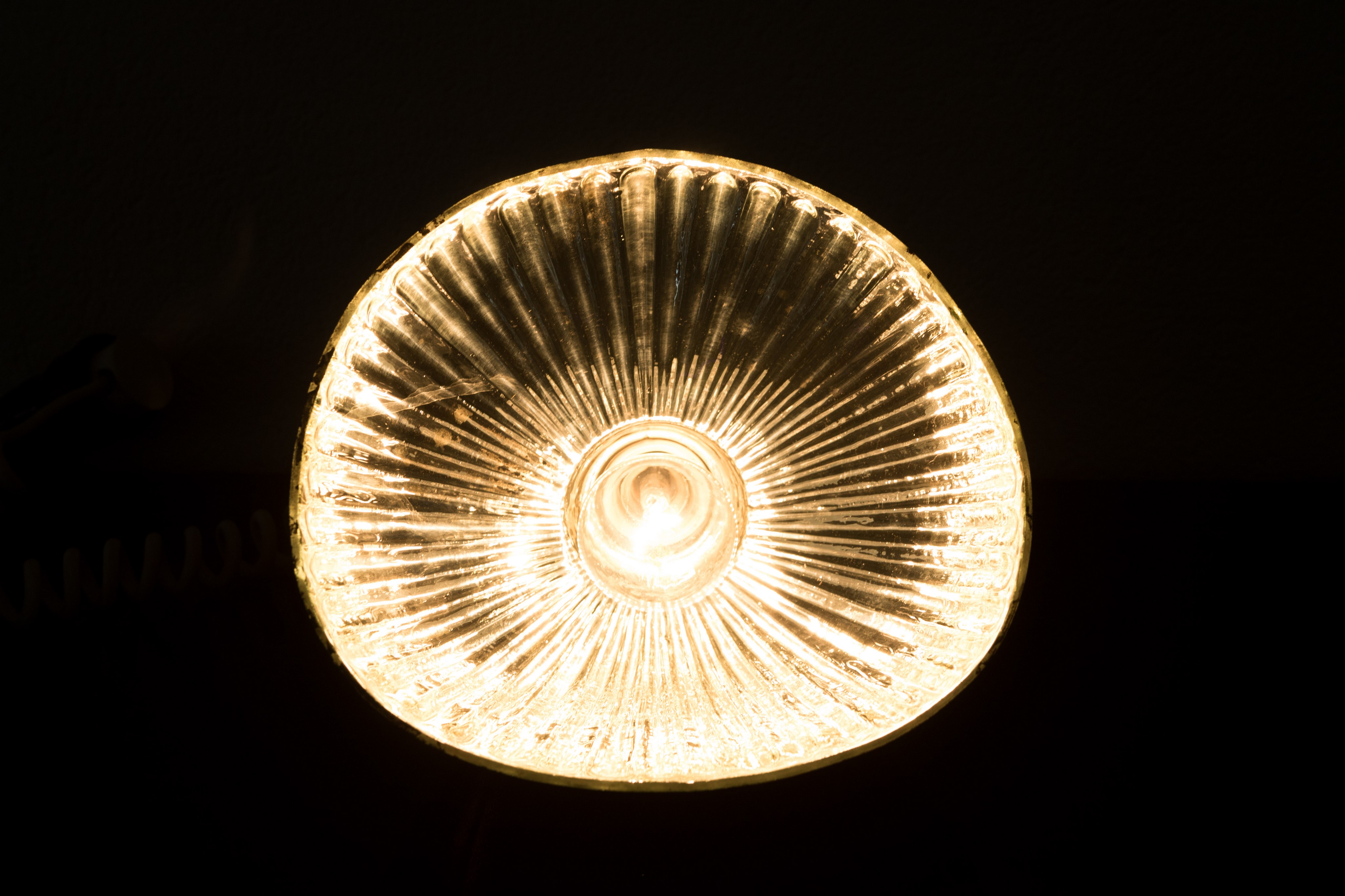 industriele design lamp jaren 50/60 Holophane look