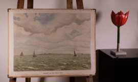 Gezicht op het eiland Urk