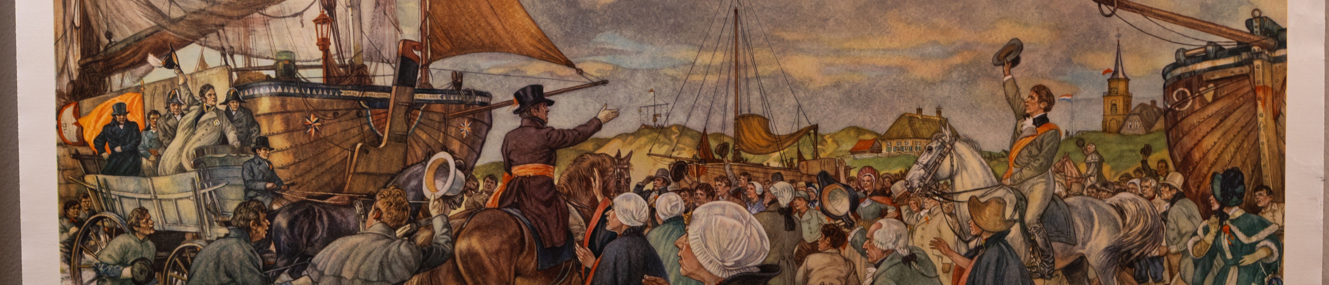 Aankomst Willem I te Scheveningen